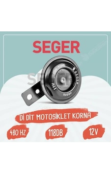 Seger M25 Didit Motorsiklet Kornası 12V 480 Hz 118 Db Seger M25 Didit Motorsiklet Kornası 12V 480 Hz 118 Db