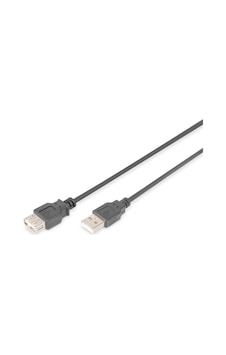 Digitus AK-300202-030-S 3M USB 2.0 Siyah Uzatm Kablo Digitus AK-300202-030-S 3M USB 2.0 Siyah Uzatm Kablo