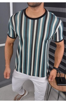 Mcz Giyim Yeşil Renk Bisiklet Yaka Slim Fit Erkek T-shirt Mcz Giyim Yeşil Renk Bisiklet Yaka Slim Fit Erkek T-shirt