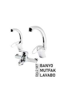 Fd Paşa 3'lü Set Aç Kapa Batarya Musluk Mix Banyo, Mix Kuğu Evye Mutfak, Mix Kuğu Lavabo Diğer Fd Paşa 3'lü Set Aç Kapa Batarya Musluk Mix Banyo, Mix Kuğu Evye Mutfak, Mix Kuğu Lavabo Diğer