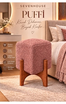 Puffi Ahşap Ayaklı Kare Makyaj Pufu Salon Oturma Pufu Dekoratif Teddy Kumaş Kaplı Puf Gül Kurusu Gül Kurusu Puffi Ahşap Ayaklı Kare Makyaj Pufu Salon Oturma Pufu Dekoratif Teddy Kumaş Kaplı Puf Gül Kurusu Gül Kurusu