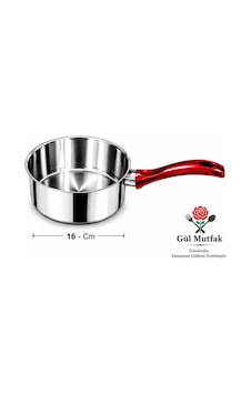 Gül Mutfak Çelik Sütlük Ve Sosluk 1.6 L 16 Cm - Çok Amaçlı Yumurta Haşlama Ve Sos Tenceresi - Paslanmaz Çelik Gül Mutfak Çelik Sütlük Ve Sosluk 1.6 L 16 Cm - Çok Amaçlı Yumurta Haşlama Ve Sos Tenceresi - Paslanmaz Çelik