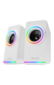 Mıkado Md-182 2.0 3w 2 Beyaz Rgb Aydınlatmalı Usb + 3.5mm Usb 5v Mıkado Md-182 2.0 3w 2 Beyaz Rgb Aydınlatmalı Usb + 3.5mm Usb 5v