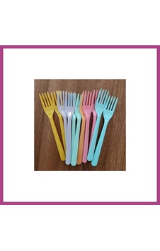Gees Global Nisa Plastik Lüx Çatal Renkli 6 Lı Gbzs Çok Renkli Gees Global Nisa Plastik Lüx Çatal Renkli 6 Lı Gbzs Çok Renkli