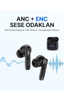 Bezos Snapron Hush Anc + Enc Dokunmatik Ekran Tws Bluetooth Kulak İçi Kulaklık Nıda Bezos Snapron Hush Anc + Enc Dokunmatik Ekran Tws Bluetooth Kulak İçi Kulaklık Nıda