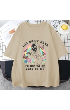 Flood Of Style Vintage Ölü Olmak İçin Ölmek Zorunda Değilsiniz Tome T Shirt Erkek Kadın Klasik Grafik Pamuk Bej Flood Of Style Vintage Ölü Olmak İçin Ölmek Zorunda Değilsiniz Tome T Shirt Erkek Kadın Klasik Grafik Pamuk Bej