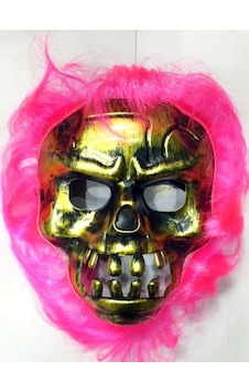 Cadılar - 518 - Bayramı Pembe - Csmo-tex - Saçlı Maske Cadılar - 518 - Bayramı Pembe - Csmo-tex - Saçlı Maske