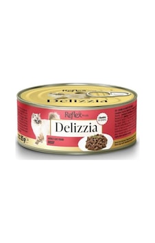 Reflex Plus Delizzia Sos İçinde Dana Parça Etli Yetişkin Kedi Konservesi 85 Gr