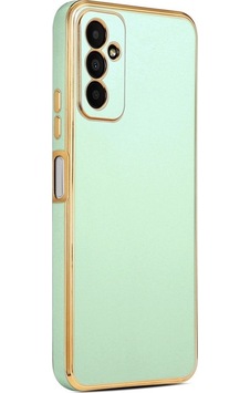 Samsung Uyumlu Galaxy M23 Kılıf Zore Bark Kapak Light Green