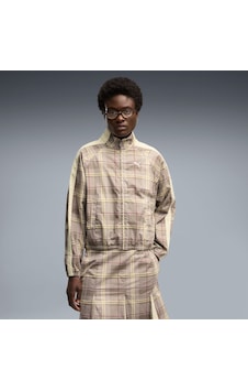 Puma T7 Tartan Kadın Bej Ceket 636628-81 Krem