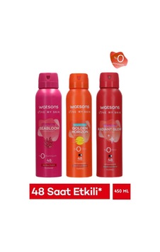 Watsons 3 Lü Kadın Deodorant Seti Seabloom Pudrasız+golden Horizon+radiant Glow 150 Ml Watsons 3 Lü Kadın Deodorant Seti Seabloom Pudrasız+golden Horizon+radiant Glow 150 Ml