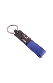 Lacivert Deri Metal Anahtarlık 04958338 Lacivert Deri Metal Anahtarlık 04958338