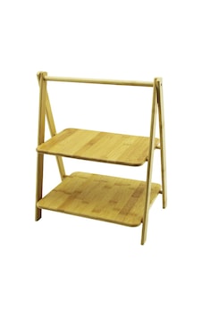 Portatif Ayaklı - 2 Katlı Ahşap Bambu Organizer Raf 18x28 - 22x2 Çok Renkli Portatif Ayaklı - 2 Katlı Ahşap Bambu Organizer Raf 18x28 - 22x2 Çok Renkli