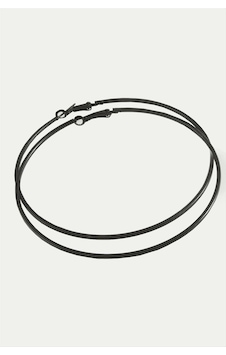 Gld-spt- Ezme Çizgili Metal Halka Küpe 8-9-10 Cm-siyah çok renkli 17321115