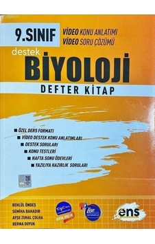 9.Sınıf Biyoloji Destek Defterim -  Ens Yayıncılık