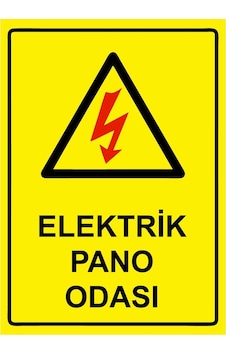 Elektrik Pano Odası İsg Uyarı Levhası Pvc A5 15x21 Cm Elektrik Pano Odası İsg Uyarı Levhası Pvc A5 15x21 Cm