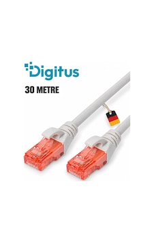 Cat 6 U-utp Bağlantı Kablosu 30 Metre Gri Bakır Awg 26/7 Cat 6 U-utp Bağlantı Kablosu 30 Metre Gri Bakır Awg 26/7