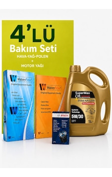 Bosch-waben Opel Grandland 1.2 Filtre Bakım Seti-supermax Oil 5w30 5 Lt 2017-2024 3 Lü Bosch-waben Opel Grandland 1.2 Filtre Bakım Seti-supermax Oil 5w30 5 Lt 2017-2024 3 Lü