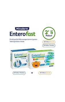 Aile Probiyotik Seti Enterofast Probıotıc 20 Falkon Çocuk - Enterofast Probıotıc 10 Flakon Yetişkin Aile Probiyotik Seti Enterofast Probıotıc 20 Falkon Çocuk - Enterofast Probıotıc 10 Flakon Yetişkin