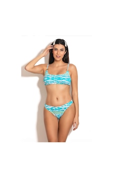 Badelina Kadın Kare Yaka İnce Askılı Bikini Takımı Mavi 3241-2 001 Badelina Kadın Kare Yaka İnce Askılı Bikini Takımı Mavi 3241-2 001