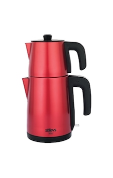 STİLEVS 30608 BİÇAY VİŞNE 1650 W ÇELİK ÇAY MAKİNESİ STİLEVS 30608 BİÇAY VİŞNE 1650 W ÇELİK ÇAY MAKİNESİ
