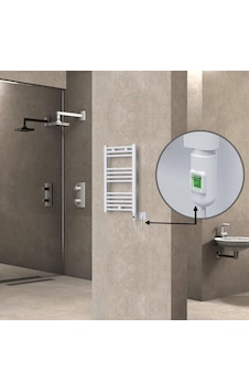 Haiti Elektrikli Havlupan 400x700 Düz Beyaz Parlak On/off Düğmeli 300 Watt Haiti Elektrikli Havlupan 400x700 Düz Beyaz Parlak On/off Düğmeli 300 Watt