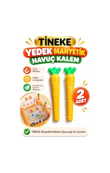 Tineke Yedek Havuç Kalem 2 Adet Manyetik Kodlama Oyuncağı Uyumlu Tineke Yedek Havuç Kalem 2 Adet Manyetik Kodlama Oyuncağı Uyumlu