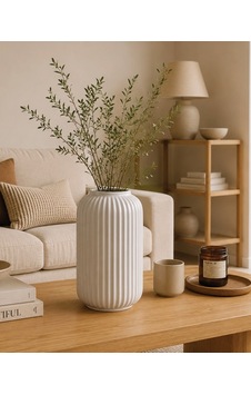 Nola Blanco Seramik Vazo 115 115 220 Mm-7640 Beyaz Nola Blanco Seramik Vazo 115 115 220 Mm-7640 Beyaz
