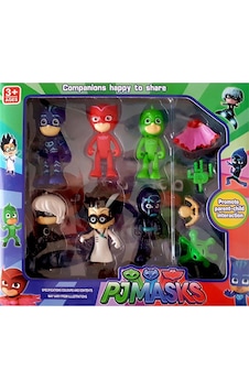 Pjmasks 10'lu Pijamaskeliler Figür Seti Pjmasks 10'lu Pijamaskeliler Figür Seti