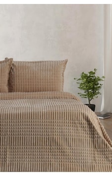 Merinos Modern Line Tek Kişilik Battaniye Seti Bej Bej Merinos Modern Line Tek Kişilik Battaniye Seti Bej Bej