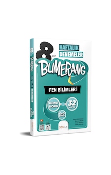 Günay 8. Sınıf Bumerang Fen Bilimleri 32 Haftalık Denemeler Günay 8. Sınıf Bumerang Fen Bilimleri 32 Haftalık Denemeler