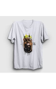 Presmono Unisex Crown The Notorious Bıg T-shirt Beyaz Presmono Unisex Crown The Notorious Bıg T-shirt Beyaz