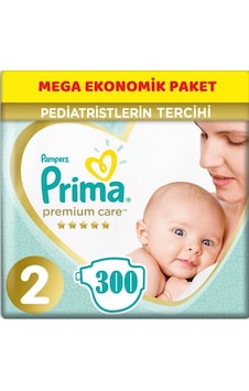 Prima Bebek Bezi Premium Care 2 Numara Mega Ekonomik Paket 300 Adet Prima Bebek Bezi Premium Care 2 Numara Mega Ekonomik Paket 300 Adet