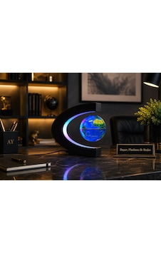 Led Işıklı Manyetik Havada Dönen Dünya Küresi Dekoratif Masa Lambası Globe Biblo 17 Cm Led Işıklı Manyetik Havada Dönen Dünya Küresi Dekoratif Masa Lambası Globe Biblo 17 Cm