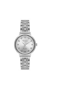 Ferrucci Fc01126m.03 Gümüş Renk 33 Mm Kadın Kol Saati Gri Ferrucci Fc01126m.03 Gümüş Renk 33 Mm Kadın Kol Saati Gri