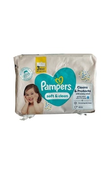 Pampers Soft & Clean 3 Lü Paket 180 Yaprak 3'lü Pampers Soft & Clean 3 Lü Paket 180 Yaprak 3'lü