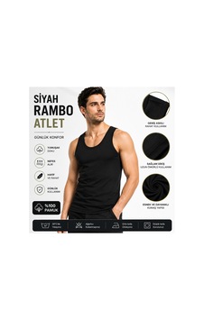 No Brand Rambo Atlet Siyah Siyah