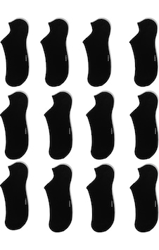 Ozzy Socks 12 Çift Dikişsiz Kadın Siyah Bambu Görünmez Sneaker Spor Çorap-36 - 40 Siyah Ozzy Socks 12 Çift Dikişsiz Kadın Siyah Bambu Görünmez Sneaker Spor Çorap-36 - 40 Siyah