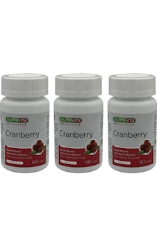 Nutrivita Nutrition Cranberry 500 Mg 3x60 Tablet Büyük Meyveli Vaksiniyum Nutrivita Nutrition Cranberry 500 Mg 3x60 Tablet Büyük Meyveli Vaksiniyum