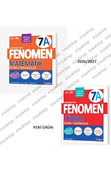 Fenomen 7 A Matematik Türkçe Soru Bankası Set Fenomen 7 A Matematik Türkçe Soru Bankası Set