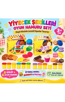 Yiyecek Şekilleri Oyun Hamuru Seti Adet Fiyatıdır Çok Renkli Yiyecek Şekilleri Oyun Hamuru Seti Adet Fiyatıdır Çok Renkli