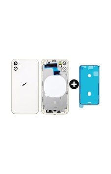 Apple Uyumlu iPhone 11 Boş Kasa Beyaz + Sıvı Ve Toz Bandı Apple Uyumlu iPhone 11 Boş Kasa Beyaz + Sıvı Ve Toz Bandı