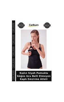 Carlburn Kadın Siyah Pamuklu Göğüs Ucu Belli Etmeyen Kaplı Emzirme Atleti Yeni Anne Şık Atlet Fonksiyonel Carlburn Kadın Siyah Pamuklu Göğüs Ucu Belli Etmeyen Kaplı Emzirme Atleti Yeni Anne Şık Atlet Fonksiyonel