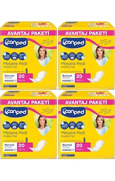 Canped Mesane Pedi Avantaj Paketi Normal Orta Boy M 20'Li x 4 80 Adet Canped Mesane Pedi Avantaj Paketi Normal Orta Boy M 20'Li x 4 80 Adet