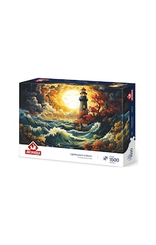 Fırtınada Deniz Feneri 1500 Parça Puzzle