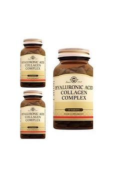 Solgar Hyaluronic Acid Collagen Complex 30 Tablet 3 Adet Solgar Hyaluronic Acid Collagen Complex 30 Tablet 3 Adet