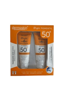 Dermoskin Be Bright Pigmentyl Güneş Koruyucu Krem Spf50+ 75 Ml 2'li Paket Dermoskin Be Bright Pigmentyl Güneş Koruyucu Krem Spf50+ 75 Ml 2'li Paket