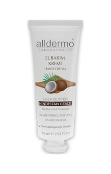Alldermo Shea Butter Hindistan Cevizi El Bakım Kremi 30 ML Alldermo Shea Butter Hindistan Cevizi El Bakım Kremi 30 ML