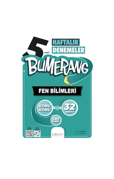 5. Sınıf Bumerang 32 Haftalık Fen Bilimleri Denemeleri - Gökçen Göksu - Günay Yayıncılık 5. Sınıf Bumerang 32 Haftalık Fen Bilimleri Denemeleri - Gökçen Göksu - Günay Yayıncılık