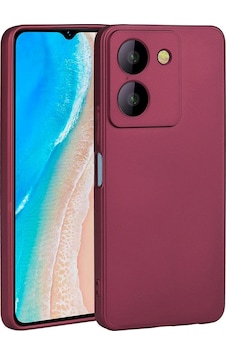 Vivo Y36 4g Kılıf Zore Premier Silikon Kapak Mürdüm Vivo Y36 4g Kılıf Zore Premier Silikon Kapak Mürdüm
